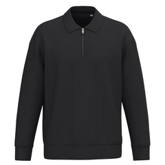 Unisex sweatshirt med halv lynlås fra Custom Collection som velkomsttøj