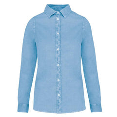 Dameskjorte i washed look fra Custom Collection til sommerbrug