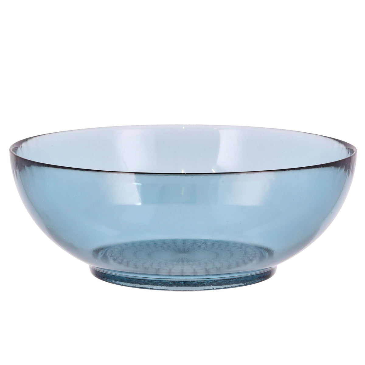 Blå Kusintha salatskål i glas fra Bitz med en diameter på 24 cm