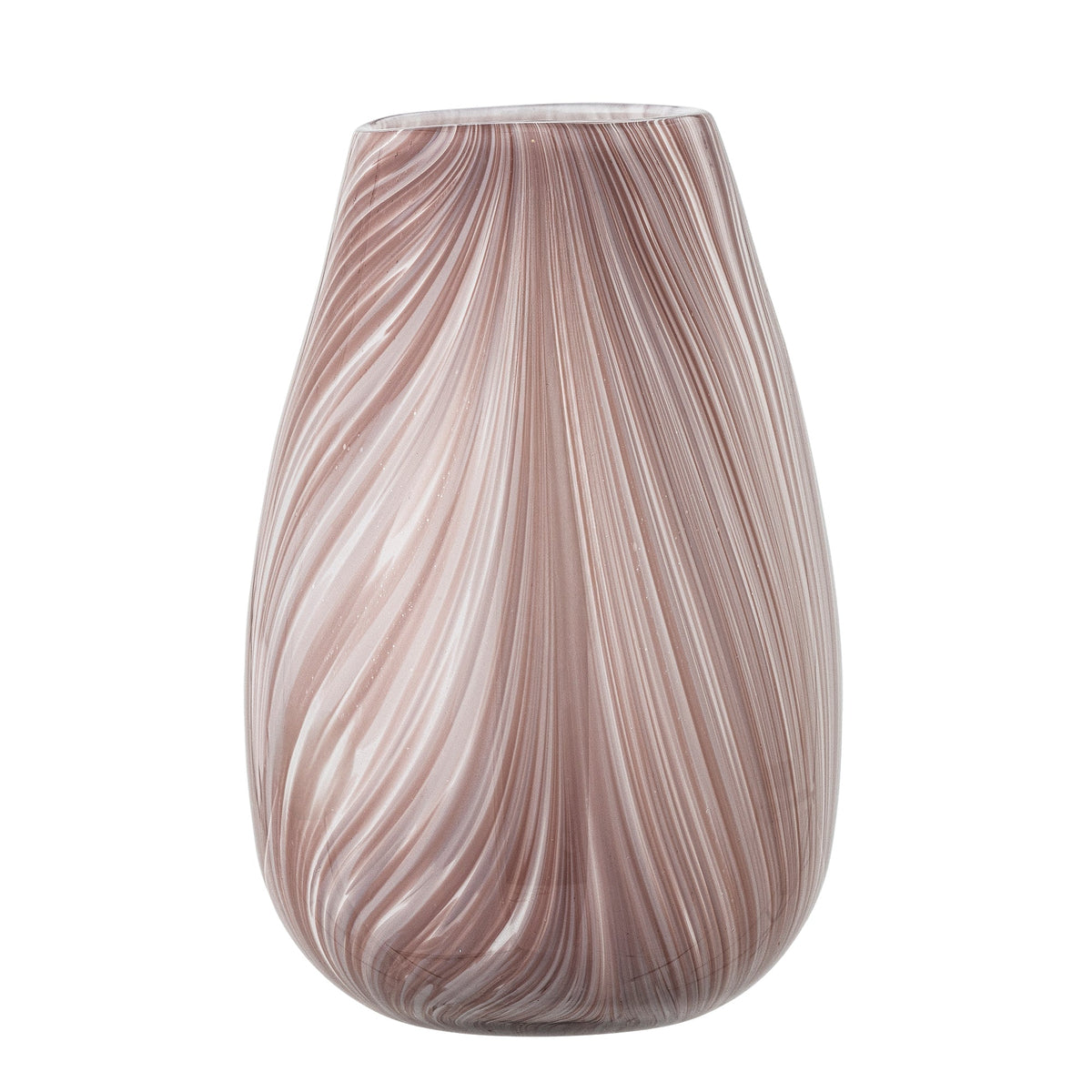 Rosa vase i glas med tidløs form, Ennis fra Bloomingville