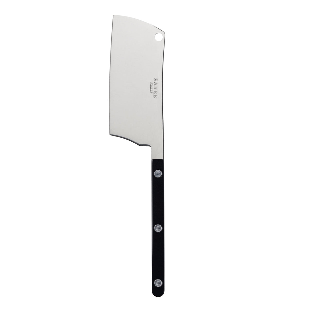Sort Sabre paris Bistrot Solid ostekniv med nylonhåndtag og synlige nitter