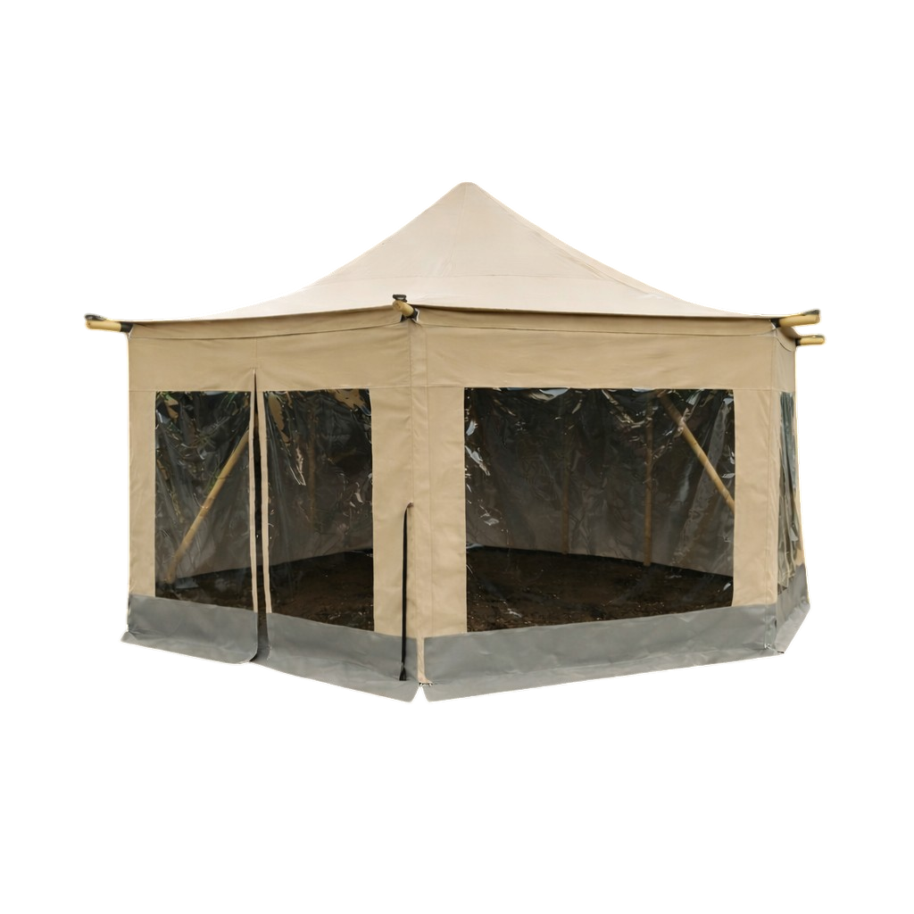Sæt med 4 canvas-sider til Timber Top telt på 6x6 meter