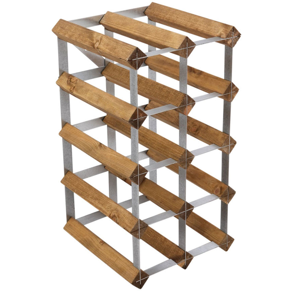 Traditional Wine Racks vinreol i lys eg til 12 flasker