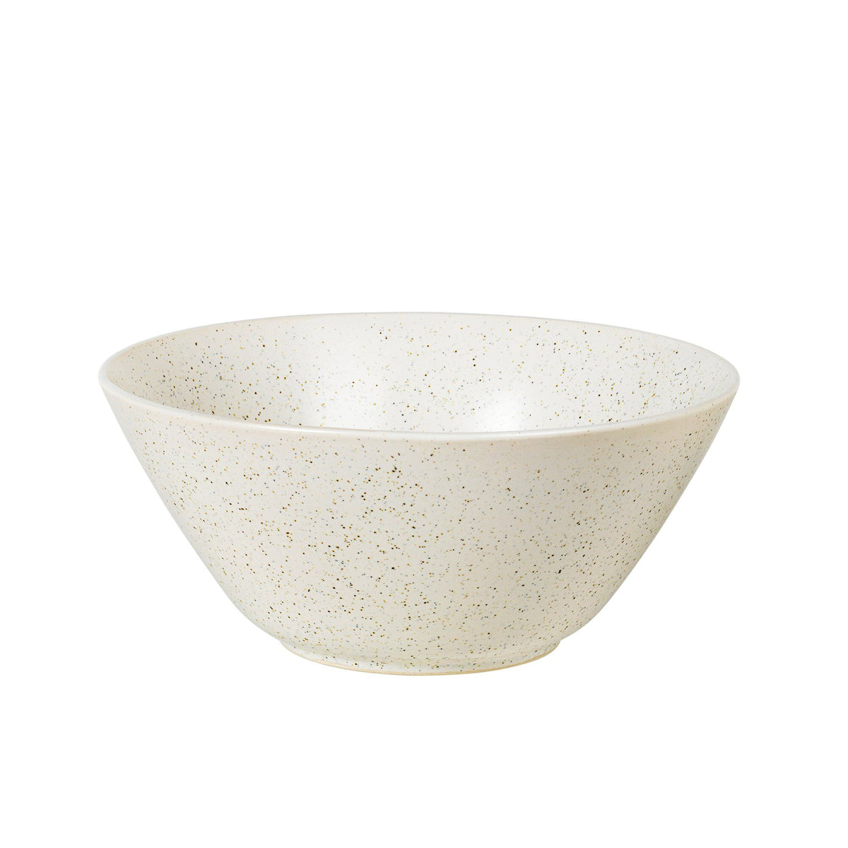 Stor Nordic Vanilla skål fra Broste Copenhagen med cremehvid glasur