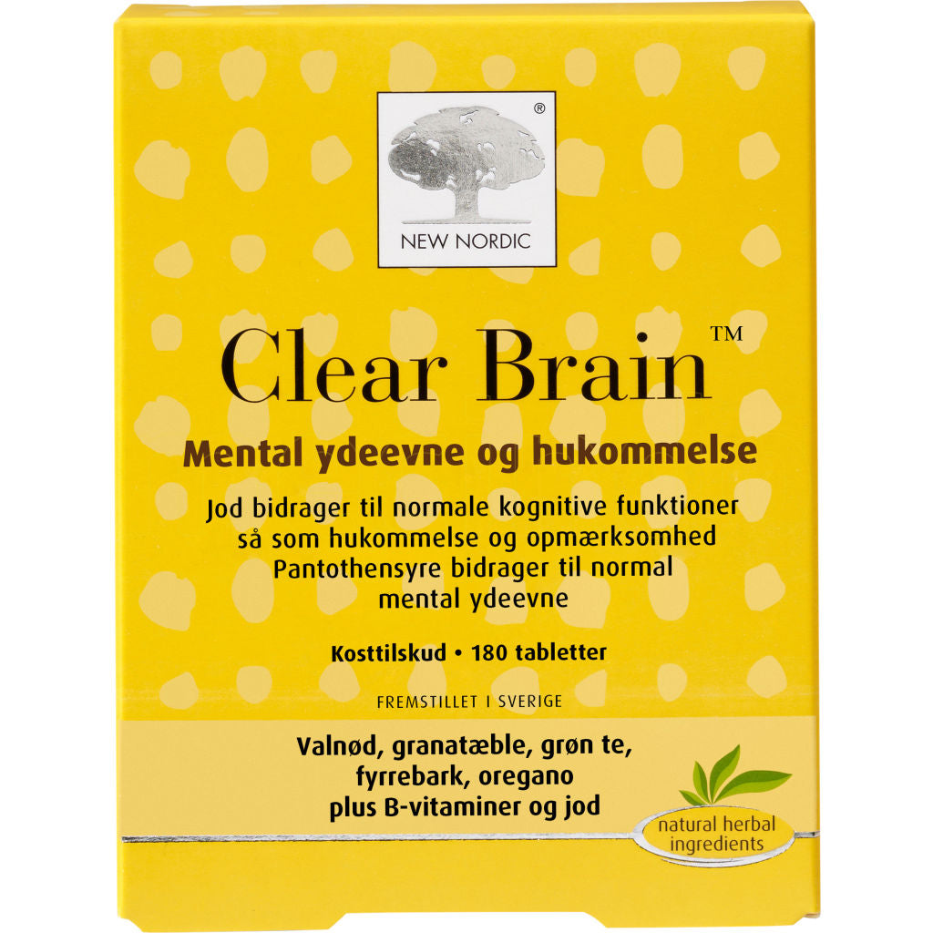 Se New Nordic Clear Brain 180 tabl. - 2 for 749,- ✔ Kæmpe udvalg i New Nordic - Køb online på udsalg og tilbud lige nu ✔ Billig fragt • Hurtig levering - Varenummer: Helsegrossisten-45204 og 5021807452040 på lager - Udsalg på Sundhed > Hjerne & hjerte > Tilbud Op til 61% rabat - Over 1.329 mærker på online udsalg