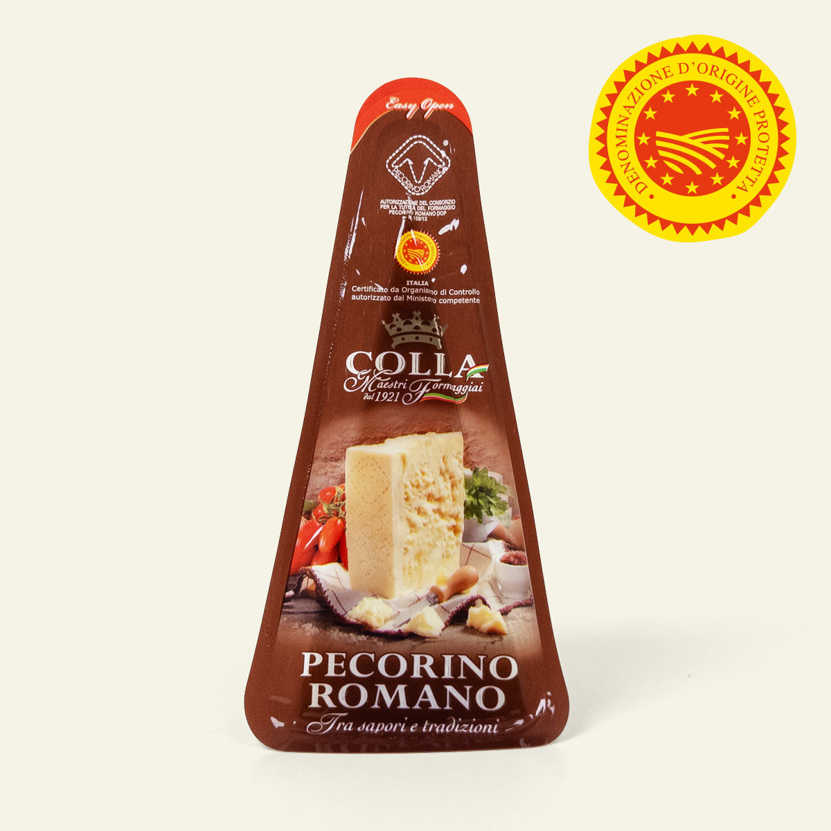 Colla Pecorino Romano D.O.P., ost af fåremælk til pizza