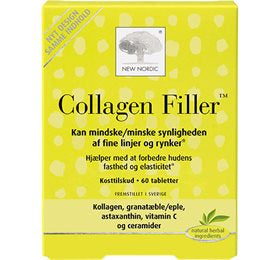 Se New Nordic Skin Care Collagen Filler 60 tabl. ✔ Kæmpe udvalg i New Nordic - Køb online på udsalg og tilbud lige nu ✔ Super billig fragt og lynhurtig levering - Varenummer: Helsegrossisten-45980 og 5021807459803 på lager - Udsalg på Sundhed > Tilbud > Populære varer Få op til 69% i rabat - Shop populære mærker fra over 2.739 mærker