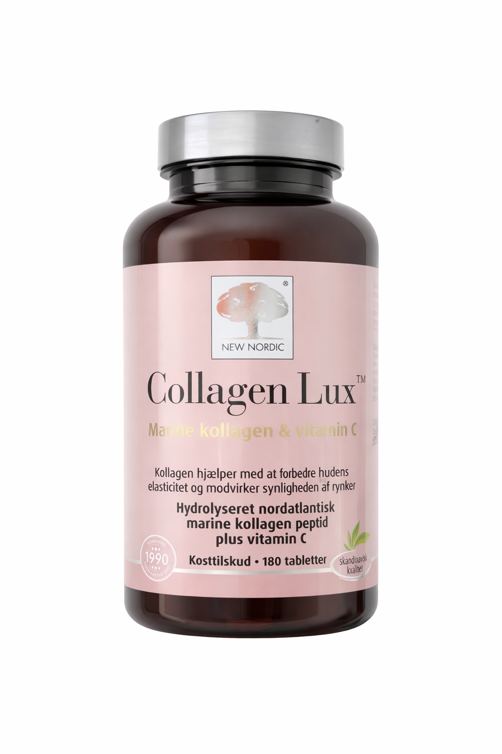 New Nordic Collagen Lux kollagentabletter med marint kollagen og C-vitamin, 180 stk.