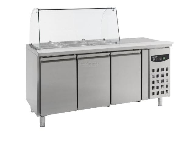 Combisteel koldjomfru på 465 liter med tre skabe til professionelt køkken