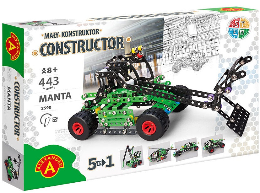 Se Constructor Pro MANTA 5-i-1 Metal Konstruktionsbyggesæt ✔ Kæmpe udvalg i Alexander - Køb online på udsalg og tilbud lige nu ✔ Meget billig fragt og hurtig levering - Varenummer: MMAction-2182590 og 5906018025903 på lager - Udsalg på Metal Konstruktionsbyggesæt Spar stort – op til 53% - Over 2.739 kendte mærker online