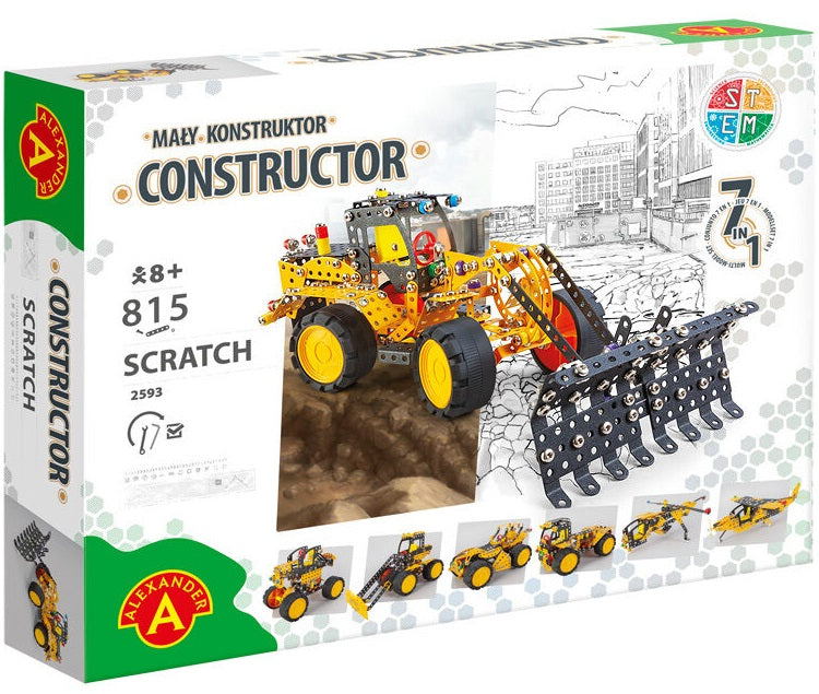 Se Constructor Pro SCRATCH 5-i-1 Metal Konstruktionsbyggesæt ✔ Kæmpe udvalg i Alexander - Køb online på udsalg og tilbud lige nu ✔ Meget billig fragt og hurtig levering - Varenummer: MMAction-2182593 og 5906018025934 på lager - Udsalg på Metal Konstruktionsbyggesæt Spar stort – op til 53% - Over 2.739 kendte mærker på stort udsalg