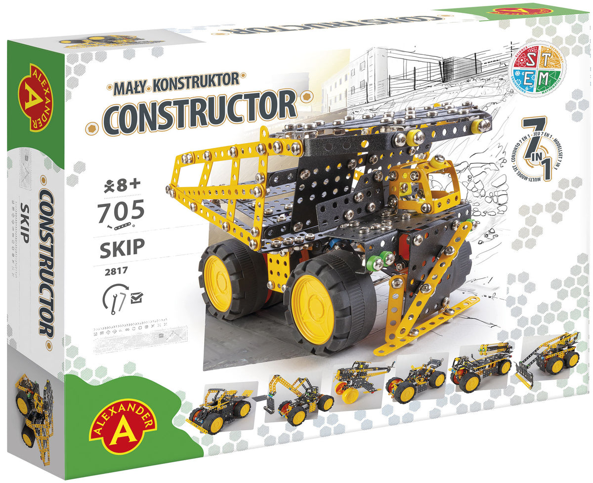 Se Constructor Pro Skip 7-i-1 Metal Konstruktionsbyggesæt ✔ Kæmpe udvalg i Alexander - Køb online på udsalg og tilbud lige nu ✔ Billig fragt • Hurtig levering - Varenummer: MMAction-2182817 og 5906018028171 på lager - Udsalg på Metal Konstruktionsbyggesæt Store besparelser – op til 77% - Udsalg på mere end 2.281 populære mærker