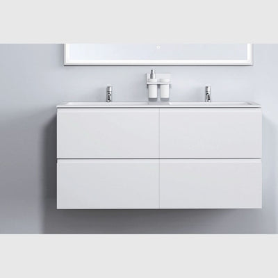 Se tilbud på Copenhagen Bath Malmö 120 kabinet med dobbelt Romsø vask - mat hvid. Billigt udsalg! Køb online nu. Hurtig levering: 1-2 hverdage. Varenummer: BADE-38075056783549.