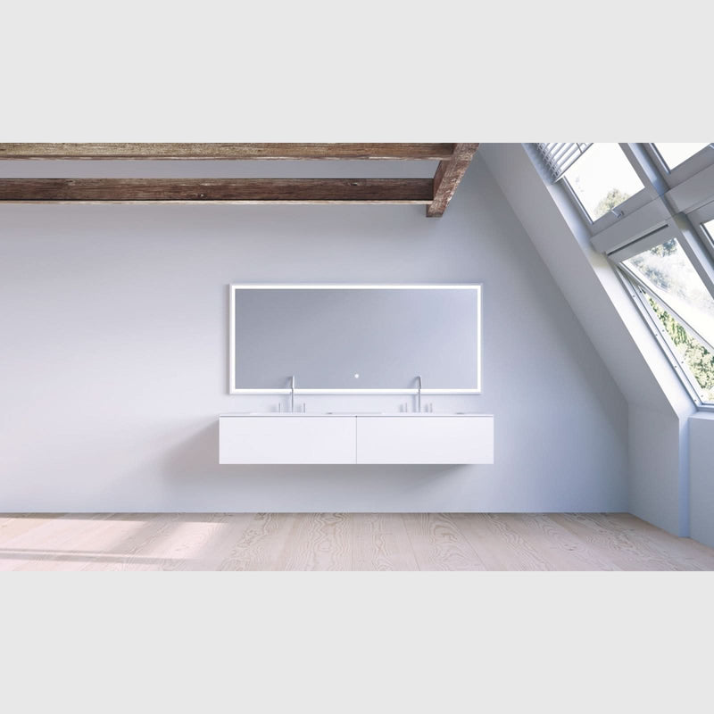 Se tilbud på Copenhagen Bath SQ2 160 kabinet med dobbelt vask - mat hvid. Billigt udsalg! Køb online nu. Hurtig levering: 1-2 hverdage. Varenummer: BADE-38075059110077.