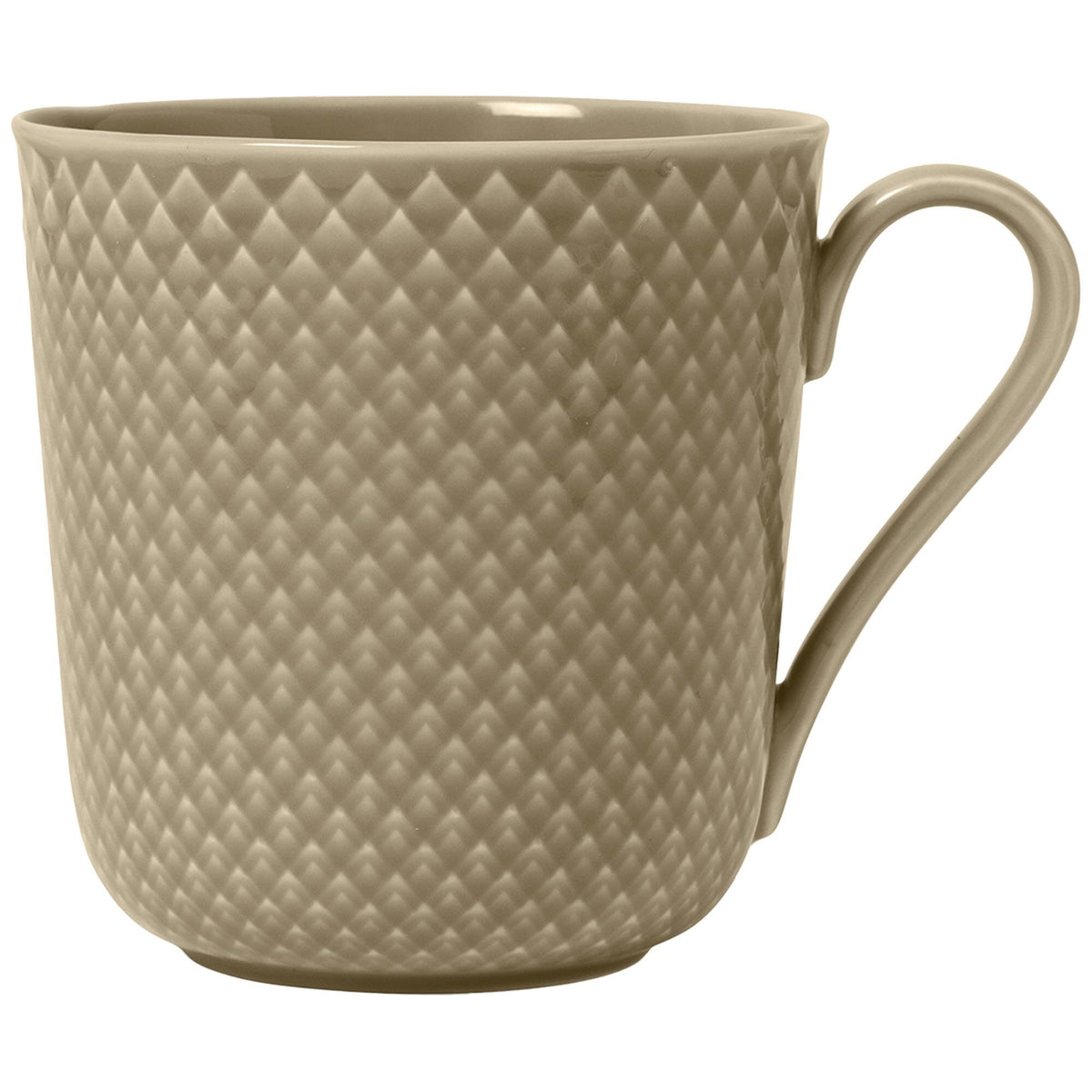 Lyngby Porcelæn Rhombe Earth krus i farven clay, 39 cl