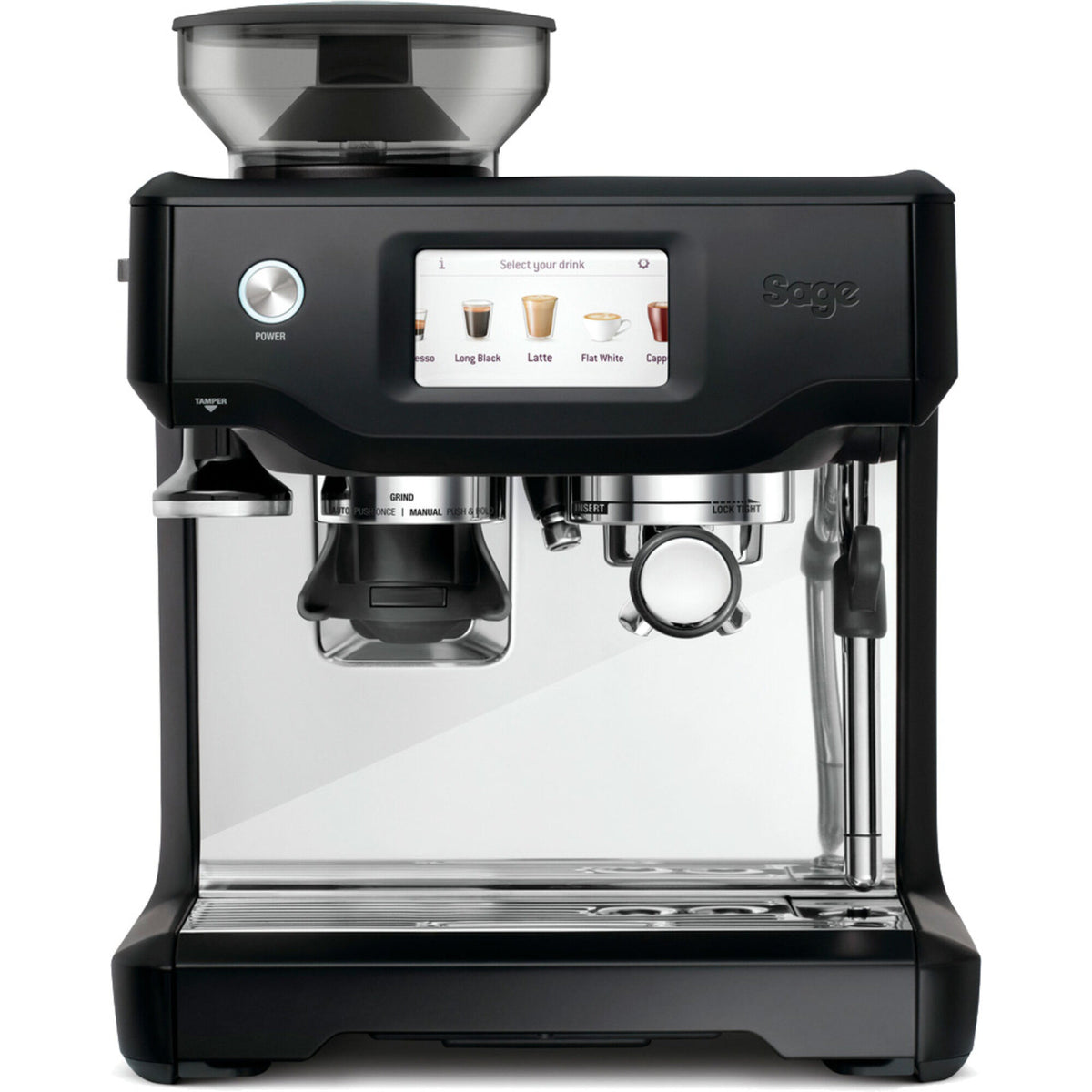 Sort Sage SES880BTR The Barista Touch espressomaskine med touch-skærm