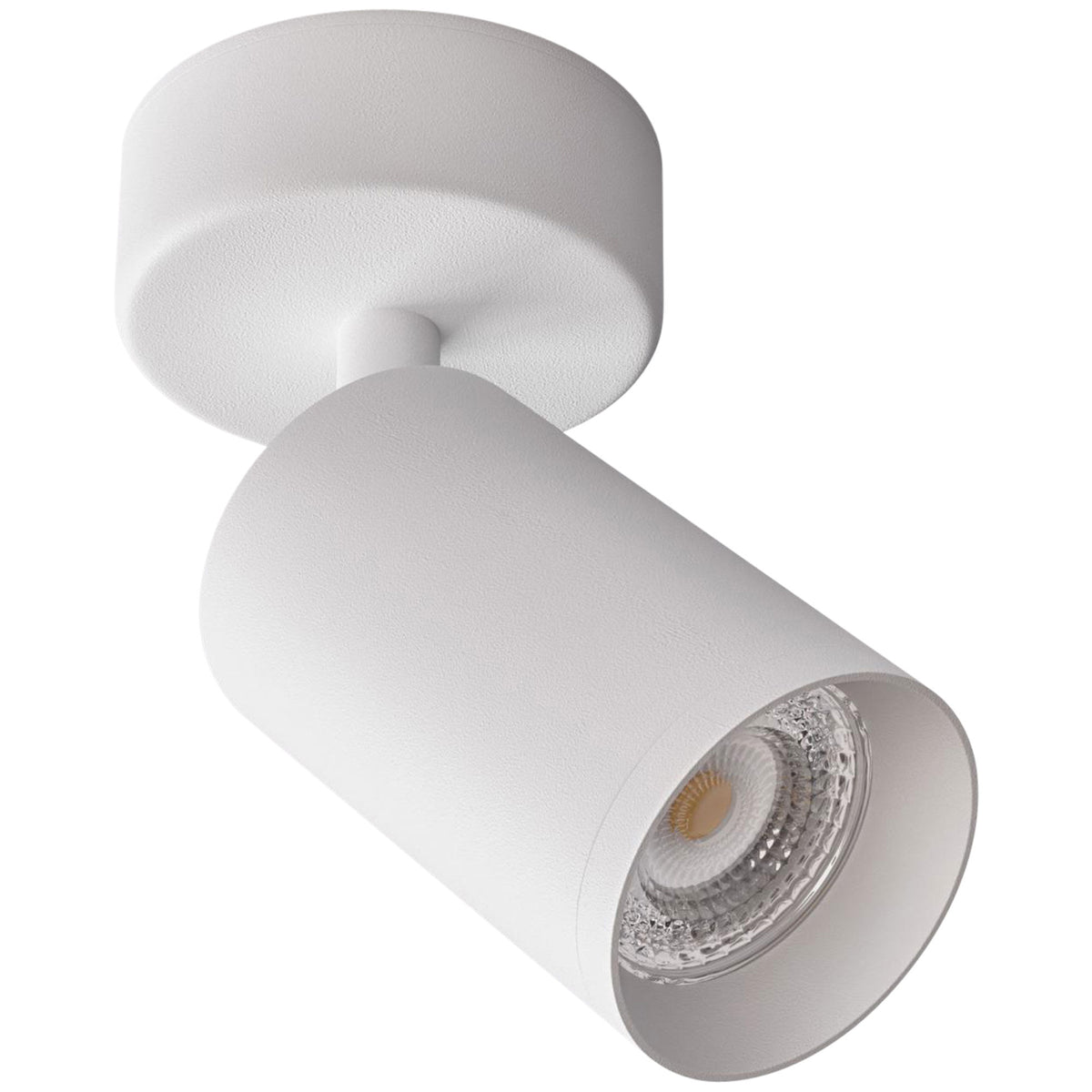 Hvid Edgeform Canspot 55 Single spotlampe i pulverlakeret aluminium
