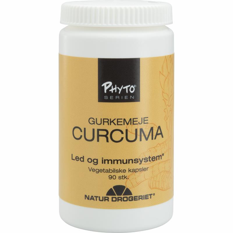 Natur-Drogeriet Curcuma Curcumin, kosttilskud med gurkemeje i 90 kapsler