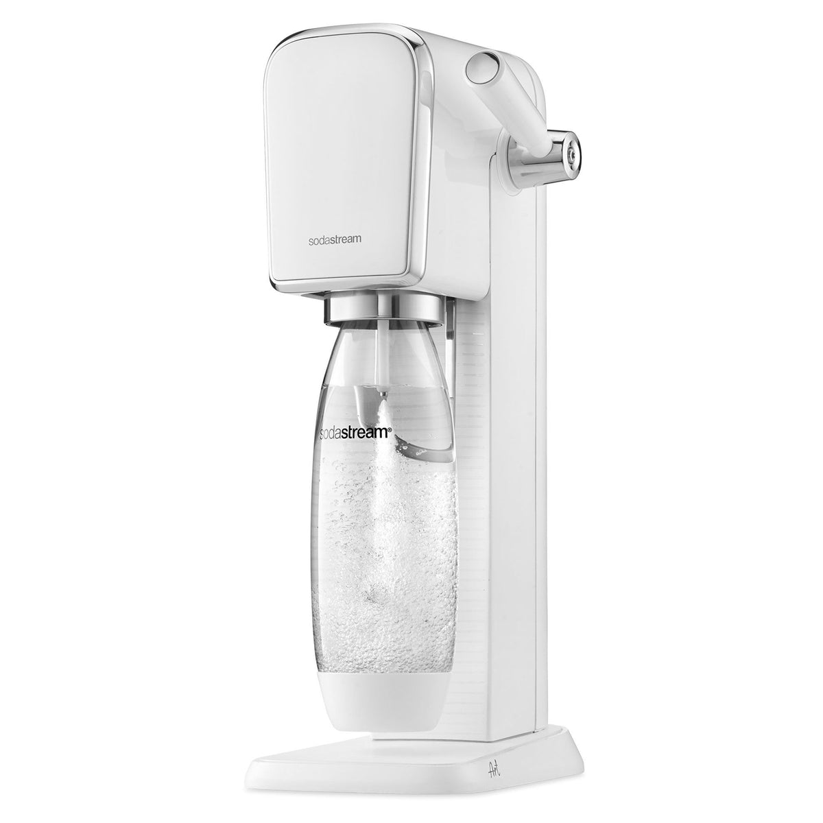 Hvid Sodastream Art sodavandsmaskine med retrodesign