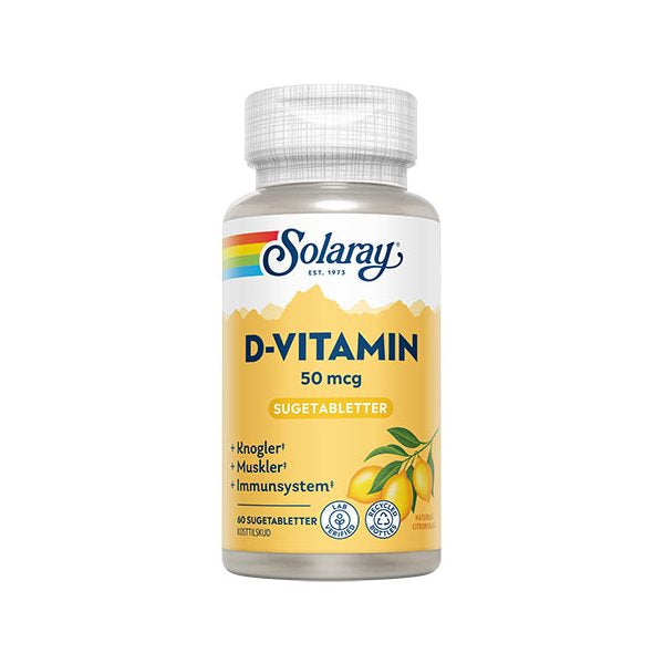 Se Solaray D-vitamin 50 mcg 60 tab. ✔ Kæmpe udvalg i Solaray - Køb online på udsalg og tilbud lige nu ✔ Billig fragt og hurtig levering - Varenummer: Helsegrossisten-28755 og 76280490077 på lager - Udsalg på Sundhed > Solaray > Immunforsvar Store besparelser – op til 71% - Shop over 2.281 kendte mærker på udsalg