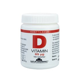 Natur Drogeriet D3-vitamin 85 mcg, Super D 180 tabl.