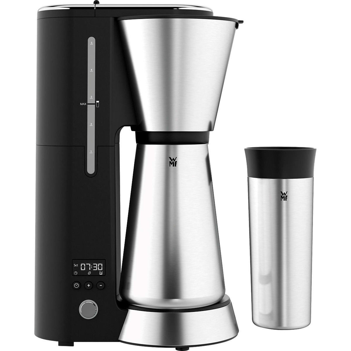 WMF Kitchen Minis Aroma kaffemaskine med termokande og termokop til kaffe på farten