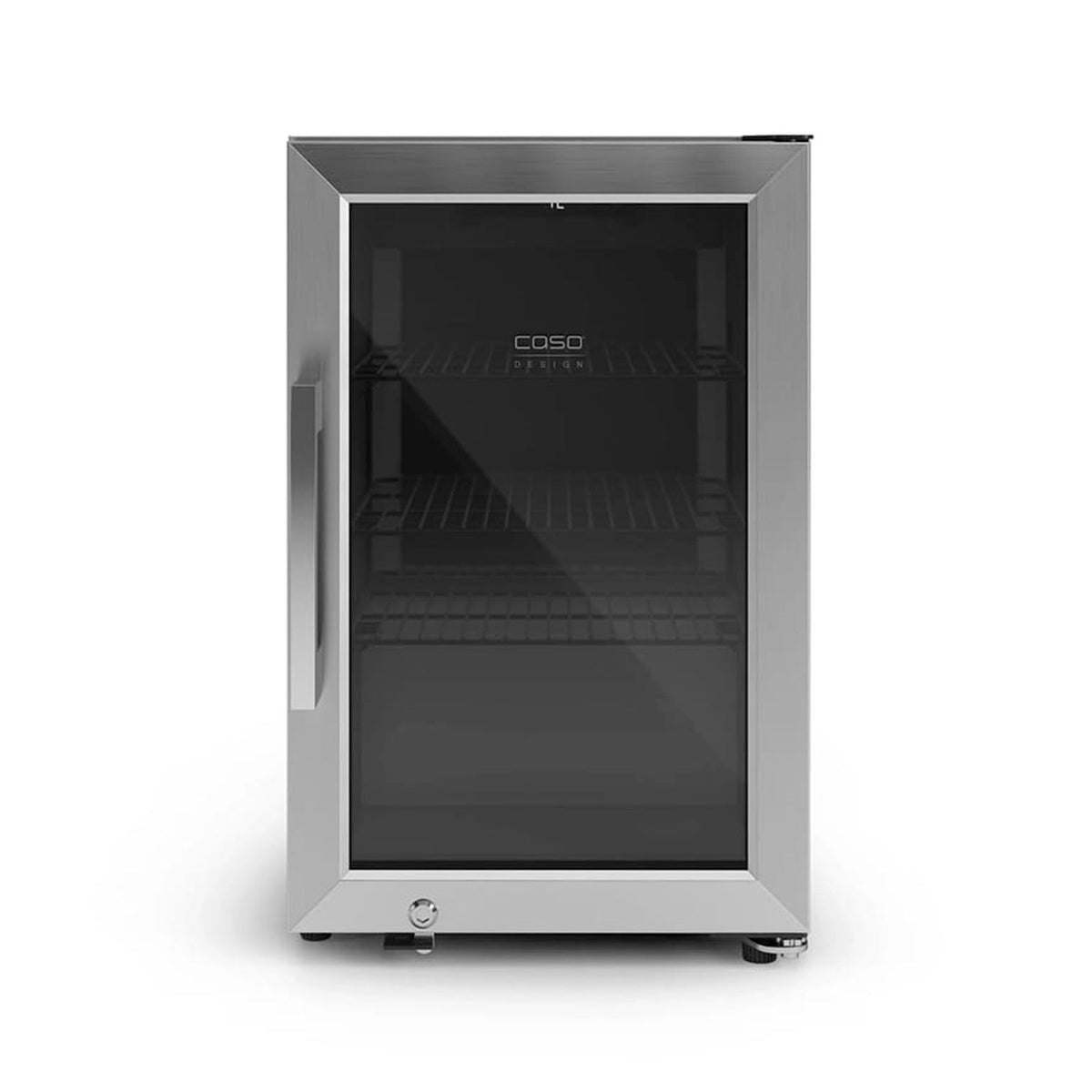 Caso 707 BBQ Cooler Deluxe udendørs køleskab i rustfrit stål, 63 liter