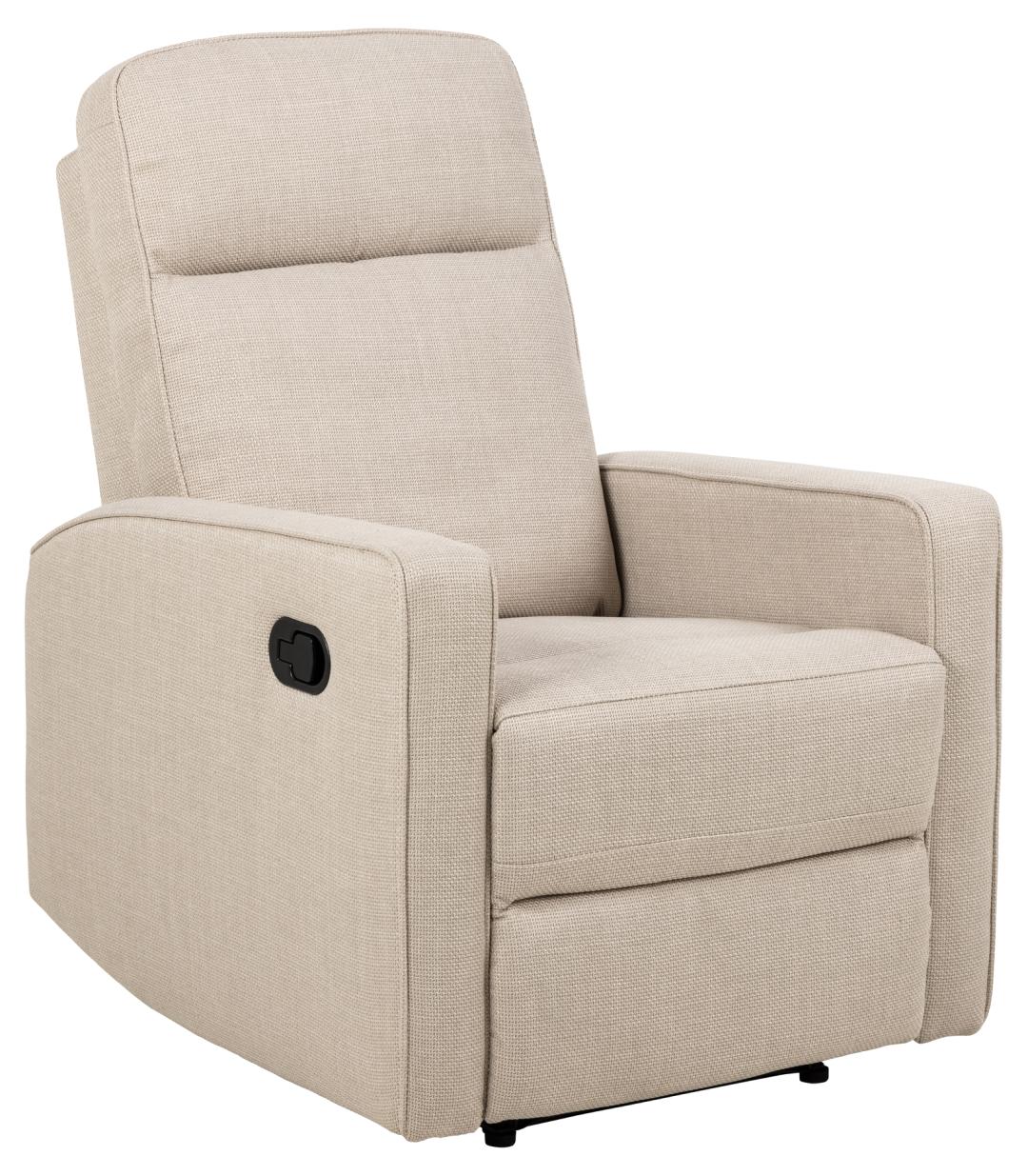 Se ACT NORDIC Asila recliner lænestol, manuel, m. armlæn og posefjedre - beige stof og sort stål ❤ Kæmpe udvalg i Act Nordic - Køb online på udsalg og tilbud lige nu ❤ Hurtig levering til lave fragtpriser - Varenummer: Boboonline-115575 og barcode / Ean: 5713941246769 på lager - Udsalg på Møbler,Stole,Recliners,
Møbler,
Stole,
Hvilestole,
Dagligstue,
Stole til stuen, Spar stort – op til 53% - Over 2.739 brands med kæmpe udsalg