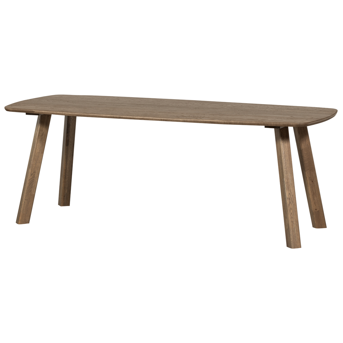 Woood Tablo ovalt spisebord i cashmere brun egetræ, 180 x 100 cm