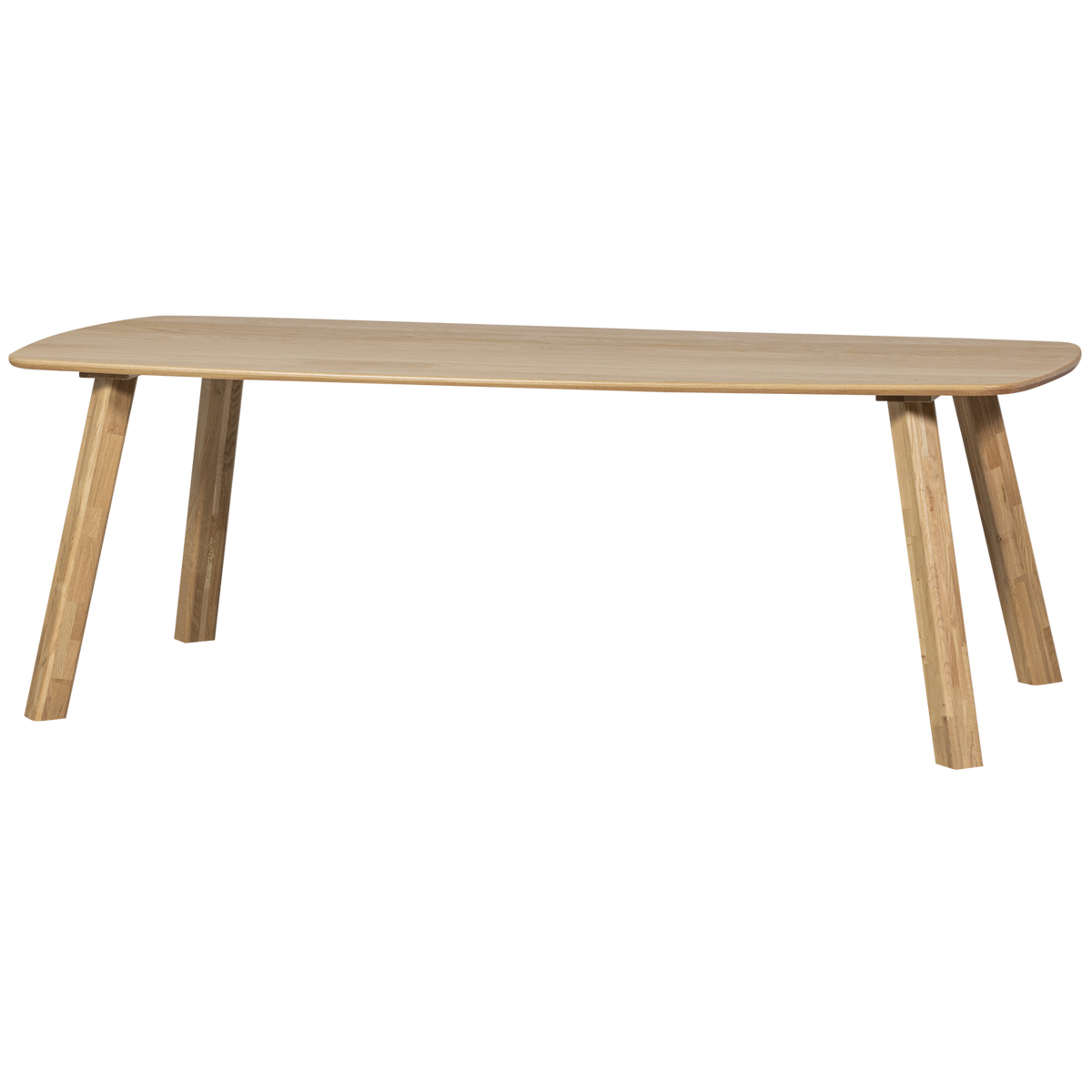 Ovalt Woood Tablo spisebord i natur egetræ, 220x100