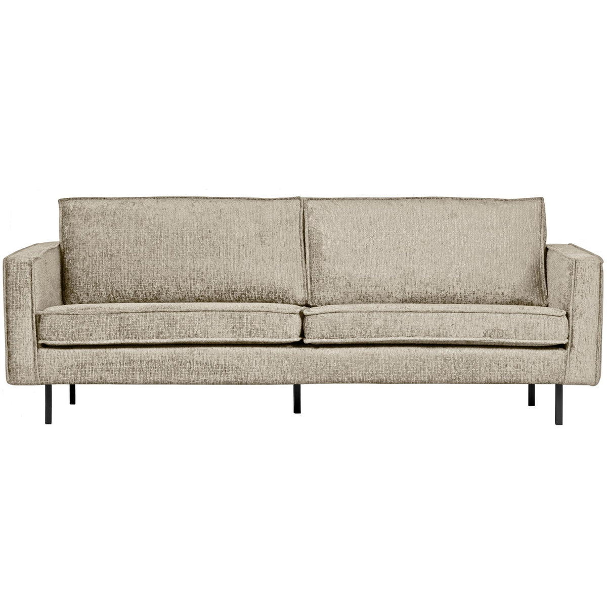 Woood Rodeo 2,5 personers sofa i hvedemark fløjl med metal