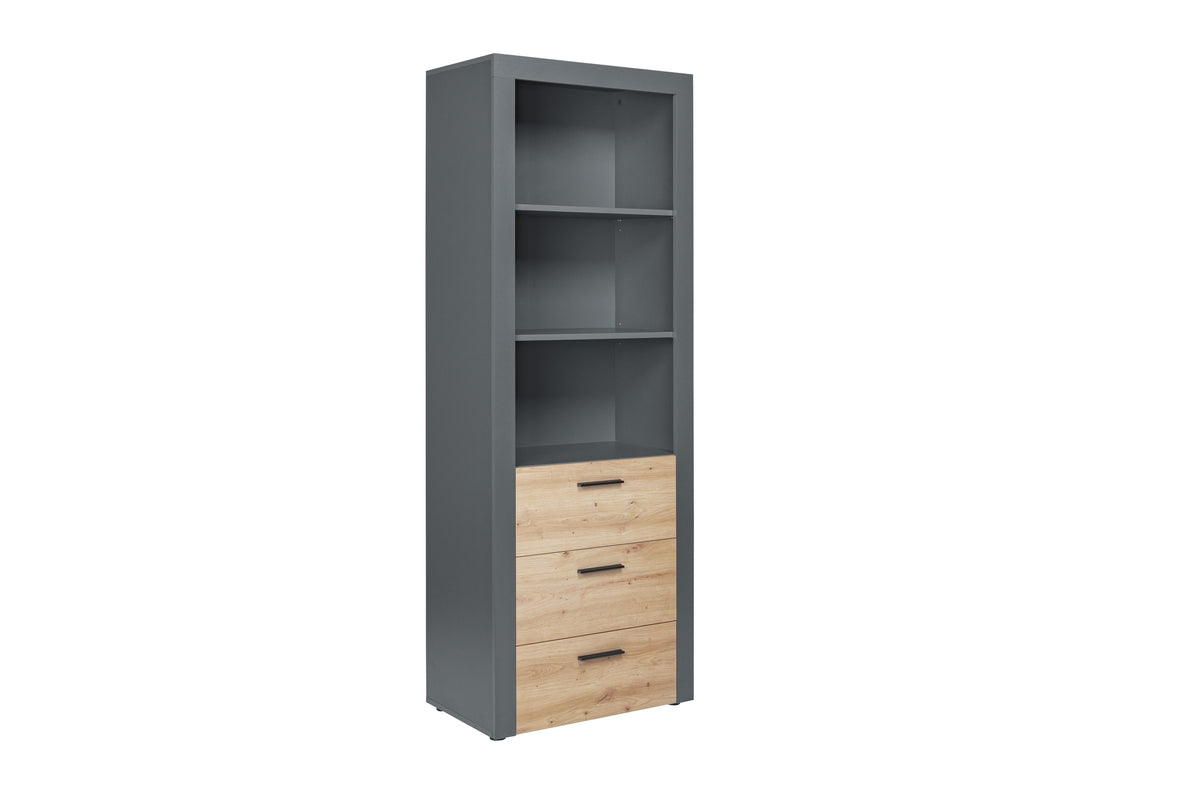Se NORDIC LIVING COLLECTION Corbeto reol, m. 2 hylder og 3 skuffer - Artisan egelook og antracitgrå melamin ❤ Kæmpe udvalg i Nordic Living Collection - Køb online på udsalg og tilbud lige nu ❤ Hurtig levering til lave fragtpriser - Varenummer: Boboonline-127002 og barcode / Ean: 4010340173513 på lager - Udsalg på Møbler,
Reoler og kommoder mm.,
Høje reoler,
Reol med skuffer,
Smalle reoler,
Dagligs Store besparelser – op til 71% - Shop over 2.281 kendte brands på udsalg