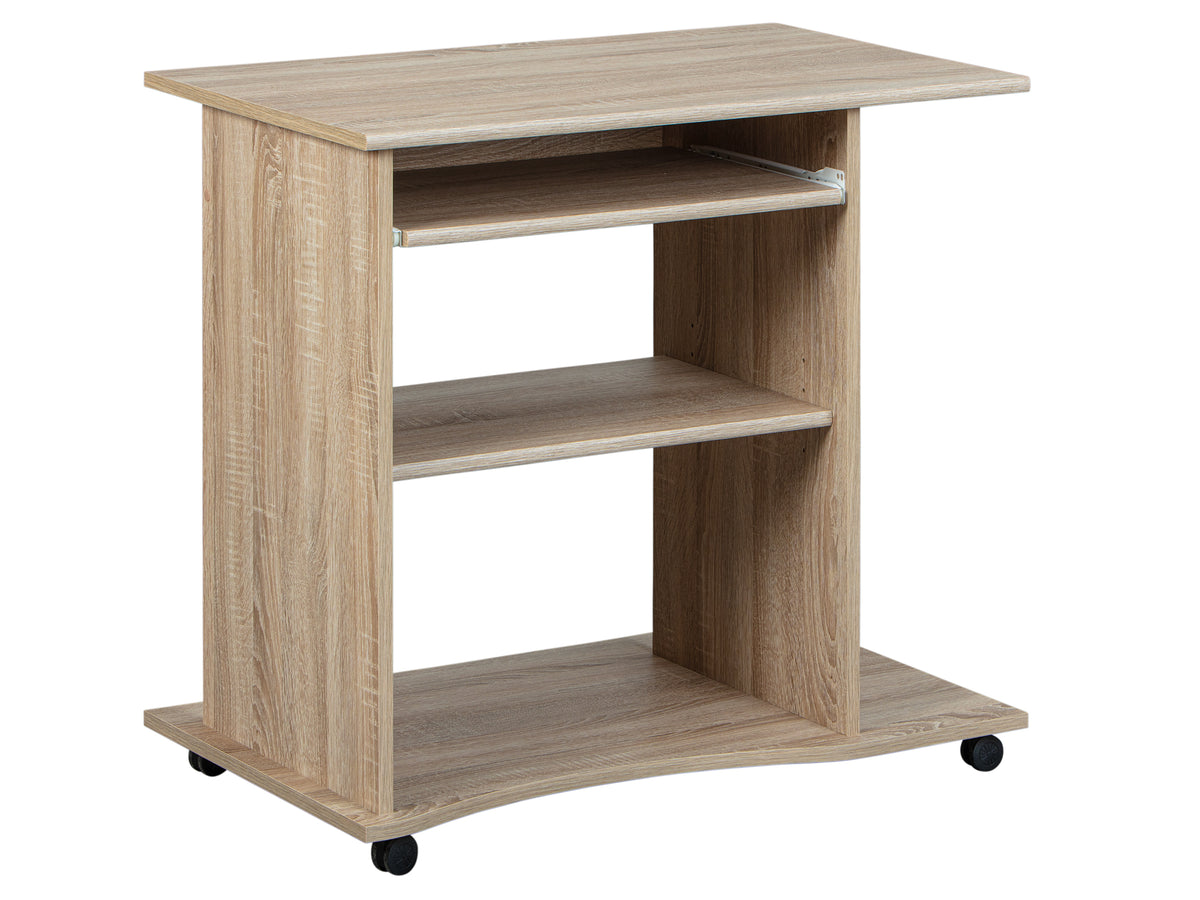 Se NORDIC LIVING COLLECTION Durini skrivebord, m. 2 hylder, aftagelig tastaturbakke, hjul - Sonoma egetræ (80x50) ❤ Kæmpe udvalg i Nordic Living Collection - Køb online på udsalg og tilbud lige nu ❤ Lav fragtpris og hurtig levering - Varenummer: Boboonline-127008 og barcode / Ean: 4010340193030 på lager - Udsalg på Møbler,
Borde,
Kontorborde,
Billige skriveborde,
Lille skrivebord,
Skriveborde i træ, Spar stort – op til 53% - Over 2.739 kendte brands på stort udsalg