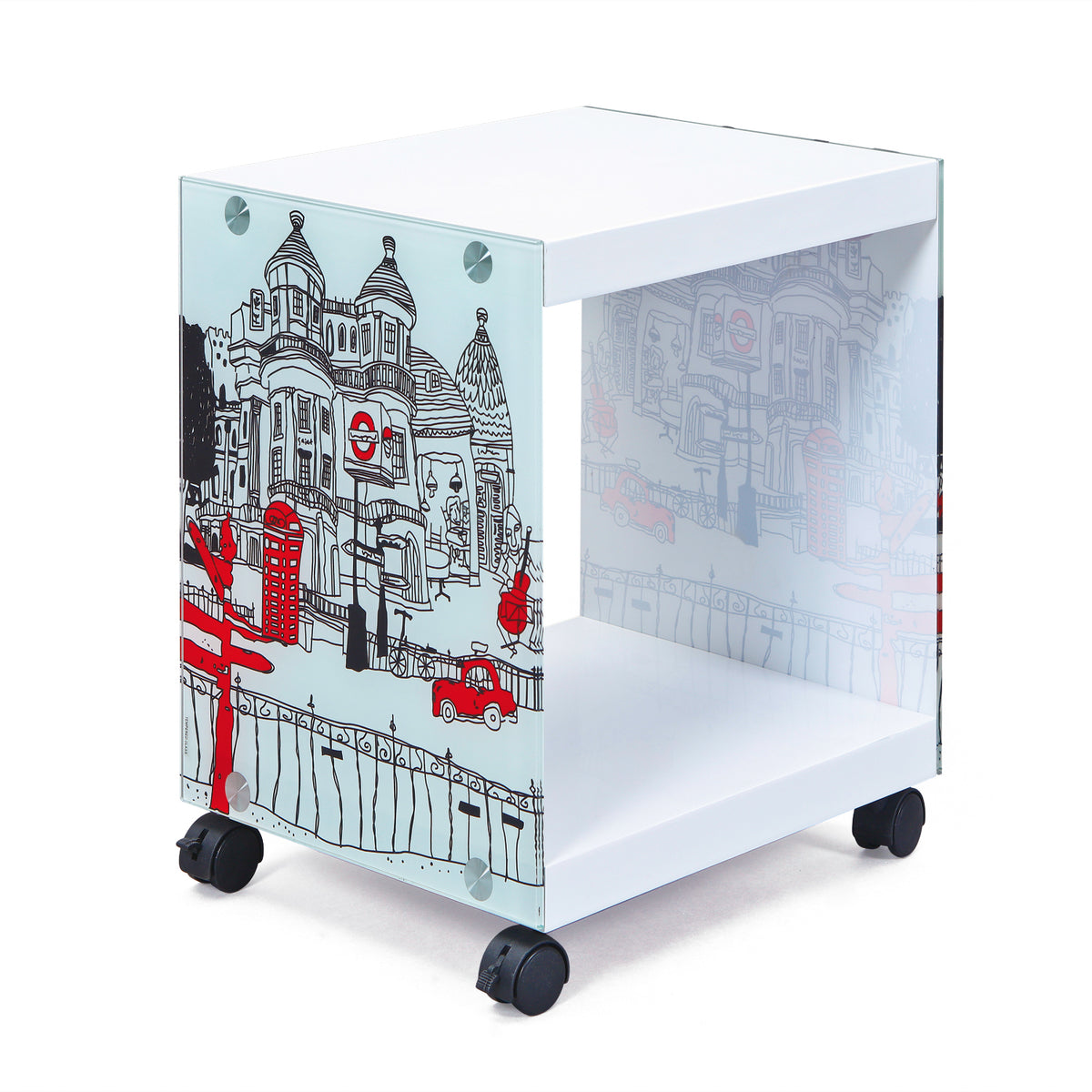 Se NORDIC LIVING COLLECTION Londoncube-logo sidebord, m. 1 rum og hjul - hvid og multifarvet melamin (38x33,5) ❤ Kæmpe udvalg i Nordic Living Collection - Køb online på udsalg og tilbud lige nu ❤ Meget billig fragt og hurtig levering: 1 - 2 hverdage - Varenummer: Boboonline-127030 og barcode / Ean: 4010340240109 på lager - Udsalg på Møbler,
Borde,
Dagligstue,
Borde til stuen Spar op til 51% - Over 785 kendte brands på udsalg