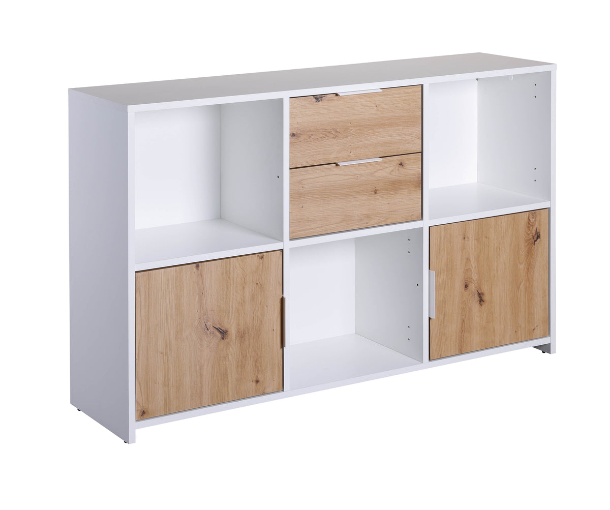 Se NORDIC LIVING COLLECTION Pepeto 2T2S kommode, m. 2 låger, 2 skuffer og 3 rum - egefarvet og hvid melamin ❤ Kæmpe udvalg i Nordic Living Collection - Køb online på udsalg og tilbud lige nu ❤ Meget billig fragt og hurtig levering: 1 - 2 hverdage - Varenummer: Boboonline-127050 og barcode / Ean: 4010340406000 på lager - Udsalg på Møbler,
Reoler og kommoder mm.,
Billige kommoder,
Dagligstue Spar op til 51% - Over 785 kendte brands på udsalg