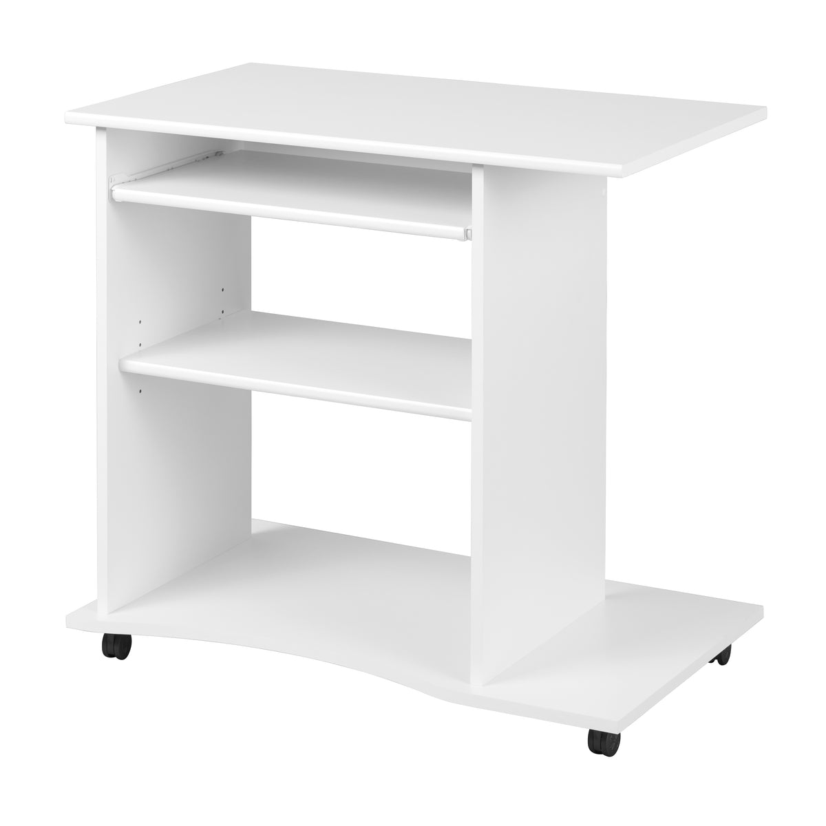 Se NORDIC LIVING COLLECTION Pepe skrivebord, m. 2 hylder, 1 udtræks tastaturhylde, hjul - hvid melamin (80x50) ❤ Kæmpe udvalg i Nordic Living Collection - Køb online på udsalg og tilbud lige nu ❤ Meget billig fragt og hurtig levering: 1 - 2 hverdage - Varenummer: Boboonline-127105 og barcode / Ean: 4010340133036 på lager - Udsalg på Møbler,
Borde,
Kontorborde,
Billige skriveborde,
Hvide skriveborde,
Lille skrivebord, Spar op til 51% - Over 785 kendte brands på udsalg