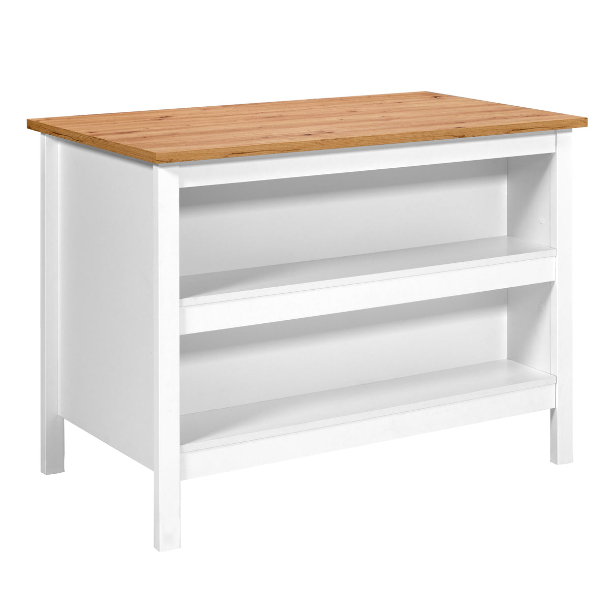 Se NORDIC LIVING COLLECTION Julina køkkenø i hvid/Artisan eg: på den ene side 2 rum til opbevaring, på den anden side plads til barstole ❤ Kæmpe udvalg i Nordic Living Collection - Køb online på udsalg og tilbud lige nu ❤ Meget billig fragt og hurtig levering: 1 - 2 hverdage - Varenummer: Boboonline-127234 og barcode / Ean: 4010340919609 på lager - Udsalg på Spar op til 51% - Over 785 kendte brands på udsalg