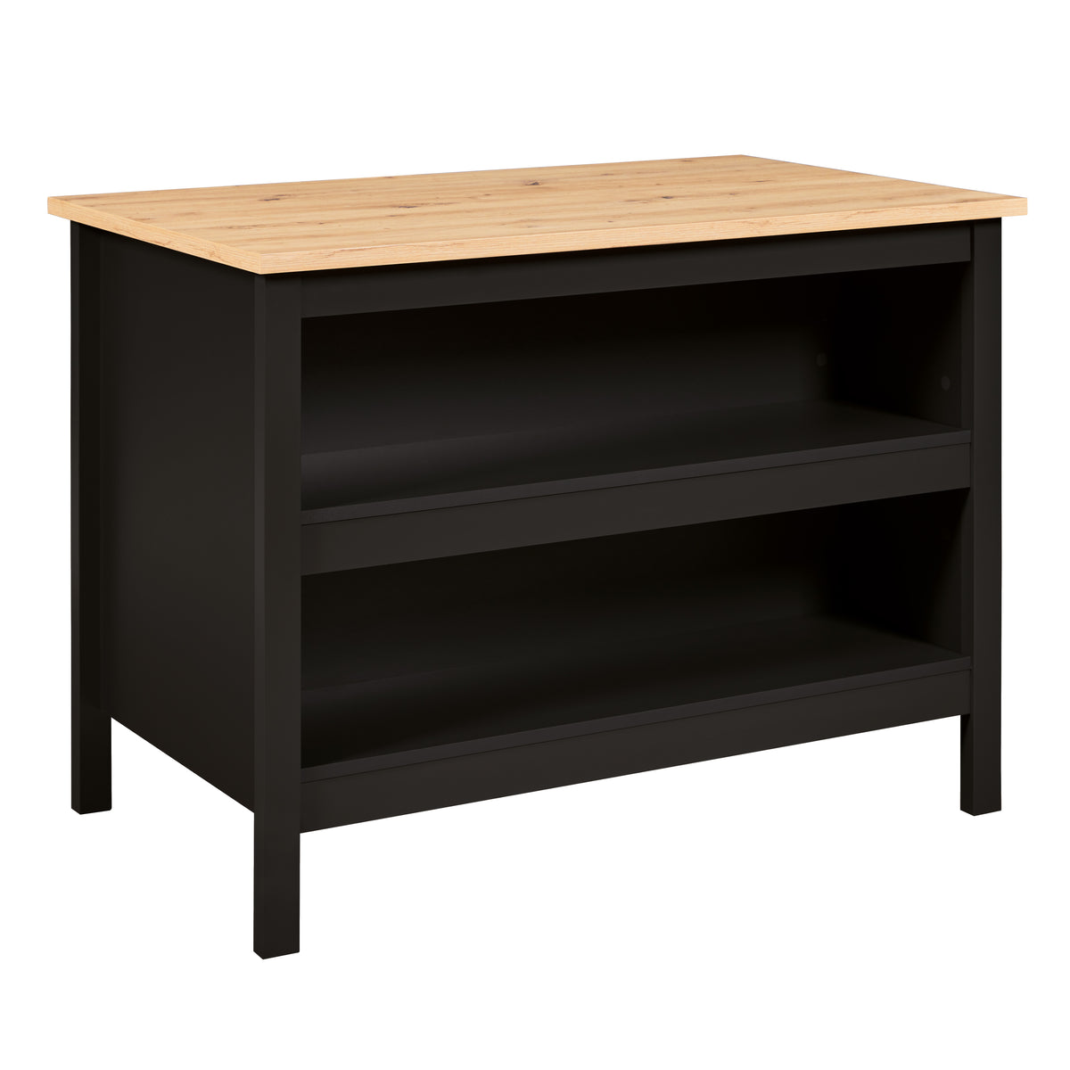 Se NORDIC LIVING COLLECTION Julina køkkenø i sort/Artisan eg, med to rum på den ene side og plads til barstole eller stole på den anden. ❤ Kæmpe udvalg i Nordic Living Collection - Køb online på udsalg og tilbud lige nu ❤ Meget billig fragt og hurtig levering: 1 - 2 hverdage - Varenummer: Boboonline-127236 og barcode / Ean: 4010340919708 på lager - Udsalg på Spar op til 51% - Over 785 kendte brands på udsalg