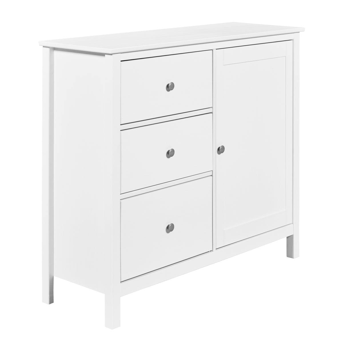 Se NORDIC LIVING COLLECTION Kommode i massivt fyrretræ, hvidlakeret, med 1 låge, 3 skuffer, 2 hylder. Samlede mål: 110 x 40 x 96 cm. ❤ Kæmpe udvalg i Nordic Living Collection - Køb online på udsalg og tilbud lige nu ❤ Meget billig fragt og hurtig levering: 1 - 2 hverdage - Varenummer: Boboonline-127251 og barcode / Ean: 4010340926027 på lager - Udsalg på Spar op til 51% - Over 785 kendte brands på udsalg