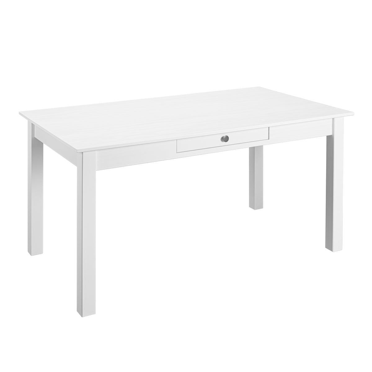Se NORDIC LIVING COLLECTION Spisebord i massivt fyrretræ, hvidlakeret, med 1 skuffe. Samlede mål: 145 x 80 x 76 cm. ❤ Kæmpe udvalg i Nordic Living Collection - Køb online på udsalg og tilbud lige nu ❤ Meget billig fragt og hurtig levering: 1 - 2 hverdage - Varenummer: Boboonline-127257 og barcode / Ean: 4010340026406 på lager - Udsalg på Spar op til 51% - Over 785 kendte brands på udsalg