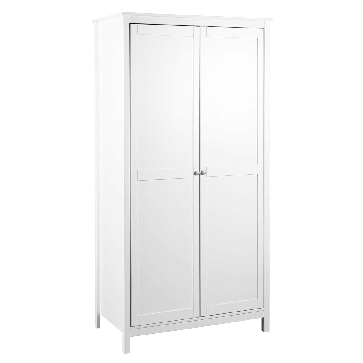 Se NORDIC LIVING COLLECTION Garderobe i massivt fyrretræ med 2 døre, hvidlakeret, samlede mål 106 x 60 x 210 cm. ❤ Kæmpe udvalg i Nordic Living Collection - Køb online på udsalg og tilbud lige nu ❤ Meget billig fragt og hurtig levering: 1 - 2 hverdage - Varenummer: Boboonline-127263 og barcode / Ean: 4010340026642 på lager - Udsalg på Spar op til 51% - Over 785 kendte brands på udsalg