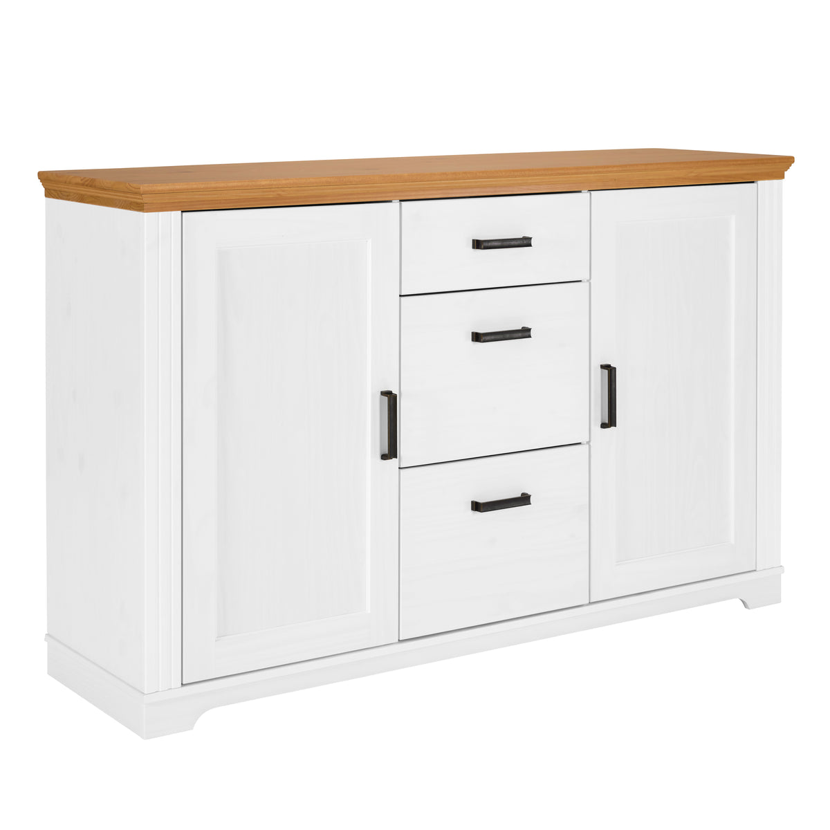 Se NORDIC LIVING COLLECTION Maluno kommode med 2 låger og 3 skuffer i massivt træ, hvidlakeret ❤ Kæmpe udvalg i Nordic Living Collection - Køb online på udsalg og tilbud lige nu ❤ Meget billig fragt og hurtig levering: 1 - 2 hverdage - Varenummer: Boboonline-127281 og barcode / Ean: 4010340299701 på lager - Udsalg på Spar op til 51% - Over 785 kendte brands på udsalg