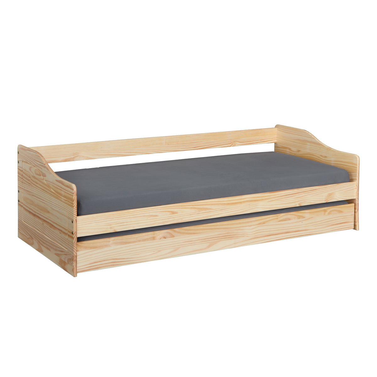 Se NORDIC LIVING COLLECTION Funktionel seng LEONIE '23 90x200 cm lavet af massivt træ i naturlig lak med massiv trælamelbund og ekstra soveplads ❤ Kæmpe udvalg i Nordic Living Collection - Køb online på udsalg og tilbud lige nu ❤ Meget billig fragt og hurtig levering: 1 - 2 hverdage - Varenummer: Boboonline-127295 og barcode / Ean: 4010340934152 på lager - Udsalg på Spar op til 51% - Over 785 kendte brands på udsalg