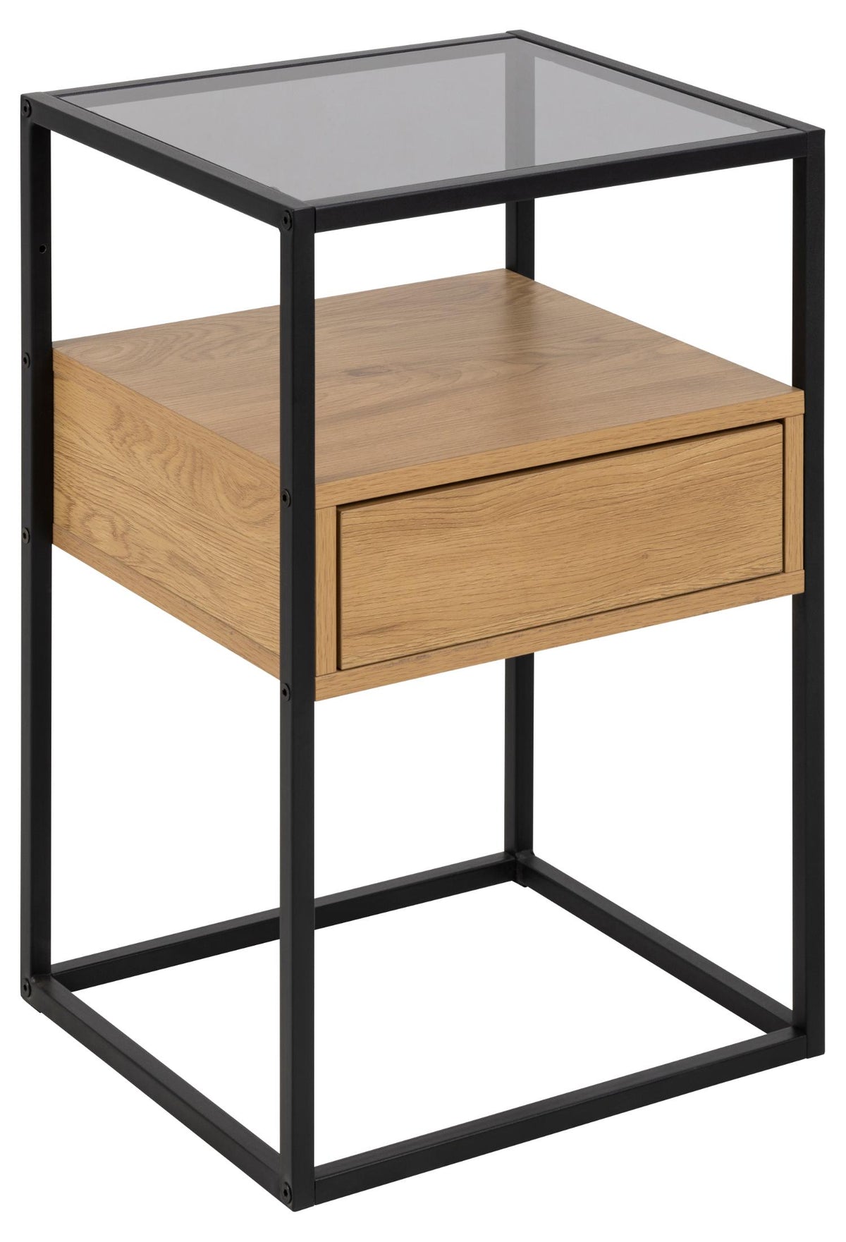 Se ACT NORDIC Randolf natbord, m. 1 hylde og 1 skuffe - røg glas, natur melamin, sort metal (40x35) ❤ Kæmpe udvalg i Act Nordic - Køb online på udsalg og tilbud lige nu ❤ Lav fragtpris og hurtig levering - Varenummer: Boboonline-85529 og barcode / Ean: 5713941232311 på lager - Udsalg på Møbler,Borde,Sengeborde,
Borde,
Sengeborde med skuffer,
Soveværelse,
Sengeborde,
Møbl Spar helt op til 57% - Kæmpe udsalg på over 739 brands