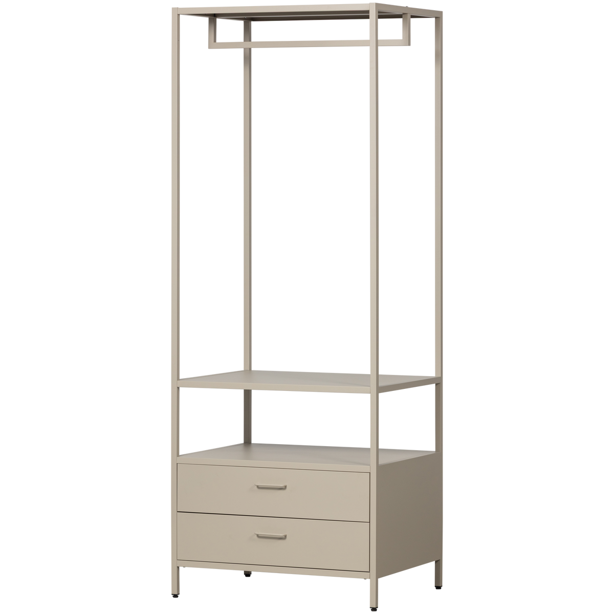 Se WOOOD Ferris åbent garderobeskab, m. 1 bøjlestang, 1 hylde og 2 skuffer - sand metal (B:70cm) ❤ Kæmpe udvalg i WOOOD - Køb online på udsalg og tilbud lige nu ❤ Billig fragt og hurtig levering - Varenummer: Boboonline-126376 og barcode / Ean: 8714713226139 på lager - Udsalg på Møbler,
Klædeskabe og tøjstativer,
Soveværelse,
Klædeskabe og tøjstativer Store besparelser – op til 67% - Shop over 2.281 kendte brands på udsalg