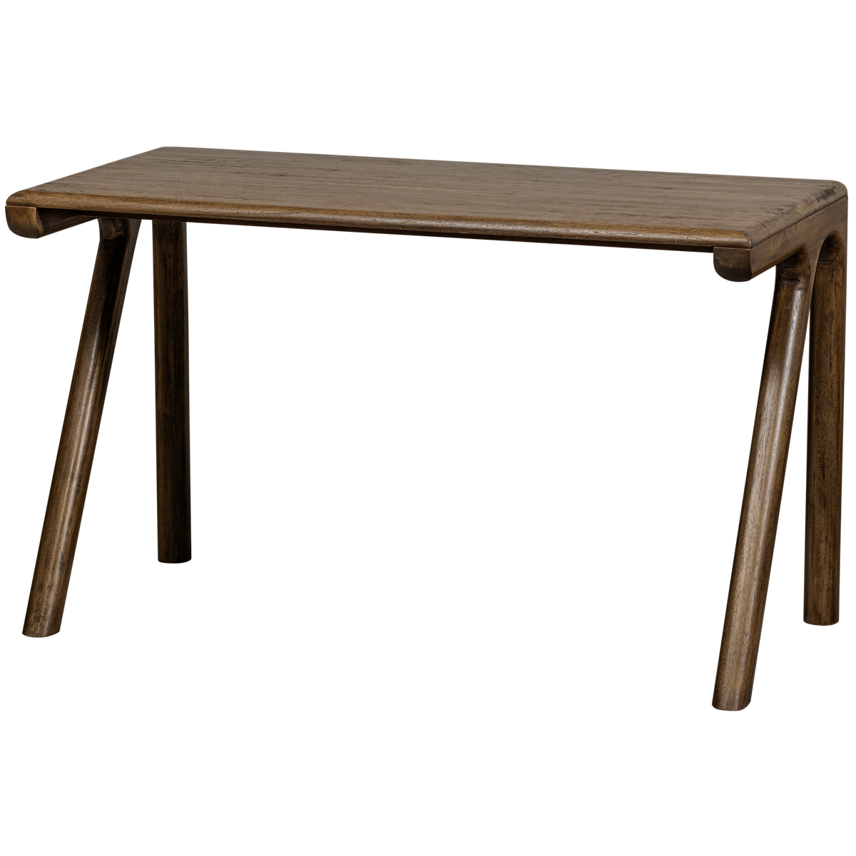 Woood Tug rektangulært skrivebord i valnøddefarvet mangotræ, 130 x 60 cm