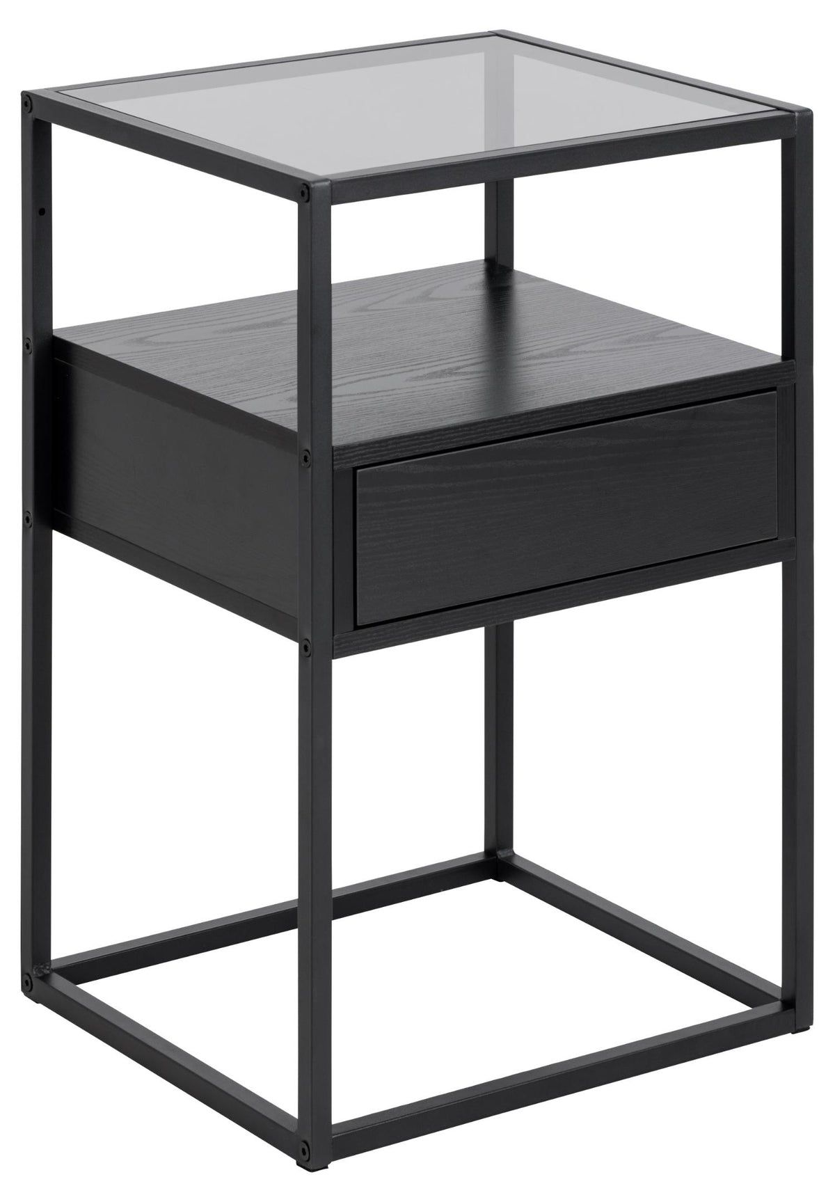Se ACT NORDIC Randolf natbord, m. 1 hylde og 1 skuffe - røg glas, sort ask melamin, sort stål (40x35) ❤ Kæmpe udvalg i Act Nordic - Køb online på udsalg og tilbud lige nu ❤ Hurtig levering til lave fragtpriser - Varenummer: Boboonline-97550 og barcode / Ean: 5713941290861 på lager - Udsalg på Møbler,Borde,Sengeborde,
Møbler,
Borde,
Sengeborde med skuffer,
Soveværelse,
Sengebor Spar helt op til 79% - Stort udsalg på over 739 brands