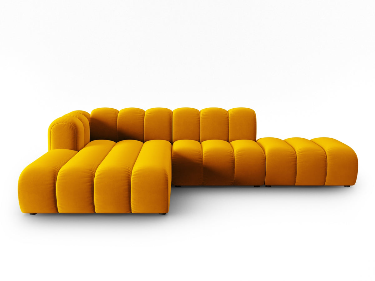 Se MICADONI Lupin Modular åben hjørnesofa, venstre, 5 sæder - gul fløjl og sort plast ❤ Kæmpe udvalg i Micadoni - Køb online på udsalg og tilbud lige nu ❤ Lav fragtpris og hurtig levering - Varenummer: Boboonline-108726 og barcode / Ean: 5905389830178 på lager - Udsalg på Møbler,Sofaer,Hjørnesofaer & U-sofaer,
Møbler,
Sofaer,
Stofsofaer,
Dagligstue,
Sofaer Store besparelser – op til 77% - Udsalg på mere end 2.281 populære mærker