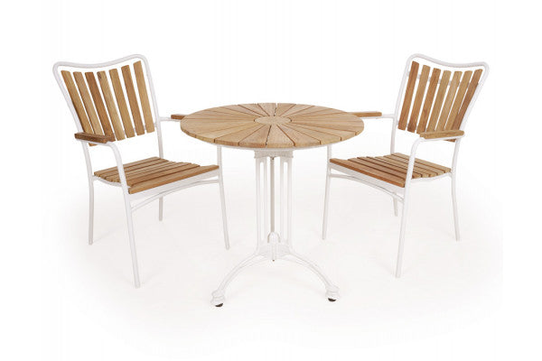 Se DaneLine Eva Teak Cafésæt - Ø70 cm - Hvid ❤ Kæmpe udvalg i KERNETEAK - Køb online på udsalg og tilbud lige nu ❤ Meget billig fragt og hurtig levering - Varenummer: Havemøbelland-DK3773 - Udsalg på HAVEMØBELSÆT - Cafesæt Spar helt op til 57% - Kæmpe udsalg på over 739 brands