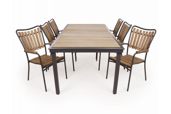 Se DaneLine Eva Teak Havemøbelsæt - 102x219 cm - Grå ❤ Kæmpe udvalg i KERNETEAK - Køb online på udsalg og tilbud lige nu ❤ Billig fragt og hurtig levering - Varenummer: Havemøbelland-DK3774 - Udsalg på HAVEMØBELSÆT - Teak havemøbelsæt Op til 63% rabat - Over 1.329 brands på online udsalg